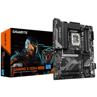 GIGABYTE MB Sc LGA1700 B760 GAMING X D4 GEN5, Intel B760, 1xHDMI, 1xDP, 4xDDR4, ATX