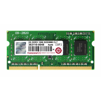 TRANSCEND SODIMM DDR3 2GB 1066MHz 1Rx8 CL7