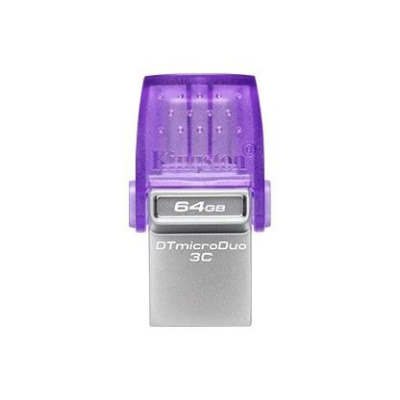 Kingston Flash Disk 64GB DataTraveler microDuo 3C 200MB/s dual USB-A + USB-C