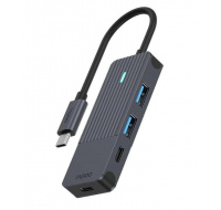 RAPOO rozbočovač UCH-4003, USB-C na USB-A & USB-C