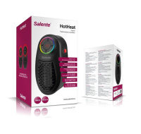 Salente HotHeat, teplovzdušný mini ventilátor, 500 W, černý