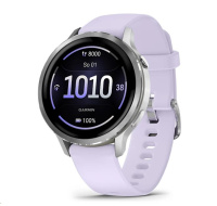 Garmin Venu® 4 - 41 mm Silver / Periwinkle silikonový řemínek