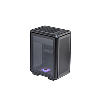 Cooler Master case MasterFrame 400 Mesh Black, mATX, Průhledná bočnice,1x 120mm ARGB Fan, Černá