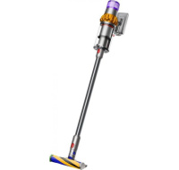 Dyson V15 Detect Absolute 2023, vysavač, 14 cyklonů, 240 AW, filtrace celého přístroje, výdrž až 60 minut, žlutá / šedá