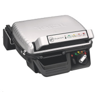 Tefal Supergrill Standard GC450B32 elektrický gril, 2000 W, kontaktní, digitální časovač, odnímatelný tác na šťávu