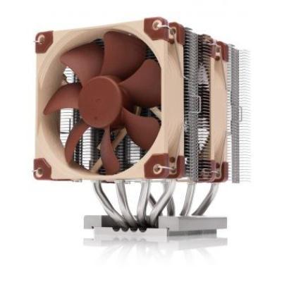 NOCTUA Chladič CPU NH-D9 TR5-SP6 4U, 2x 92mm, sTR5, SP6, hnědá/stříbrná