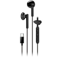 GENIUS sluchátka HS-M366 headset, mikrofon, USB-C, rotáční klip, černá