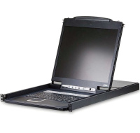 CL1316 ATEN 16-port KVM PS/2+USB, OSD, rack, 19" LCD, touchpad, klávesnice KVM přepínač s integrovanou klávesnicí, touchpadem a LCD 19" ve skladném vysouvacím šuplíku. Vhodný do serverové místnosti, kde Vám ušetří místo. Ke KVM přepínači je možno připojit až 16 PC s rozhraním USB nebo PS/2, je montovatelný do racku. Možnost přepínač ovládat tlačítek, klávesovou zkratkou nebo přes vestavěné OSD menu. - vestavěný 16 port KVM přepínač - vestavěný LCD 19" - kompletní klávesnice, touchpad - rozlišení LCD až 1280x1024@75 DDC2B - možnost připojit/odpojit PC bez restartu přepínače - není třeba software - přepínání pomocí hot key, tlačítka, OSD menu - auto scan mod pro zjištění připojených PC - kaskádovatelný - signalizace stavu pomocí několika LED diod - možnost připojit počítače po USB i PS/2 (řeší se kabely) - Broadcast mod - operace se realizuje na všech připojených PC najednou - včetně úchytů do racku 19" - dvou úrovňová ochrana heslem - podpora systémů Windows/Mac/Linux/Sun - černá barva Specifikace: konektory pro vstup sdružený 15p Canon třířadý Female (je třeba použít sdružený kabel!) Vhodné kabely: USB 2L-5202U 2L-5203U 2L-5206U PS/2 2L-5202P 2L-5203P 2L-5206P V balení: 1ks CL1316 KVM přepínač s držákem do racku 1ks napájecí kabel 2ks sady kabelů KVM pro připojení počítače 1ks Firmware Upgrade kabel 1ks Rychlý návod