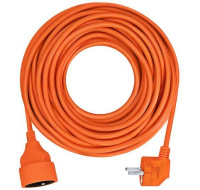 Solight prodlužovací přívod - spojka, 1 zásuvka, 7m, 3 x 1mm2, oranžová