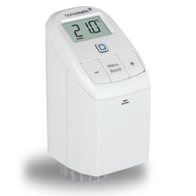 Homematic IP  Termostatická hlavice Basic (UK) - HmIP-eTRV-B-UK - Obrácený displej pro horizontální čtení