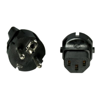 Adaptér CEE 7/7 na IEC C13 napětí 230V, 10A