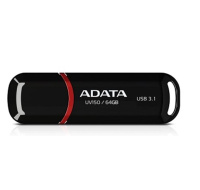 ADATA Flash Disk 64GB UV150, USB 3.1 Dash Drive (R:90/W:20 MB/s) černá