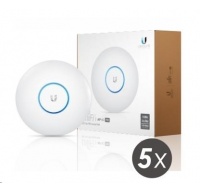 UBNT UniFi AP AC PRO 5-PACK (bez PoE!)  [vnitřní/venkovní AP, dual-band 2.4+5GHz (450+1300Mbps), MIMO, 802.11a/b/g/n/ac]