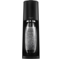 SodaStream Terra Black výrobník sody, mechanický, 1l láhev SodaStream Fuse, bombička s CO2, černý
