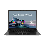 ASUS NTB Zenbook 14 (UM3406GA-OLED078W), Ryzen AI 7 445, 14" 1920 x 1200, 16GB, 1TB SSD, Radeon, W11 Home, Black