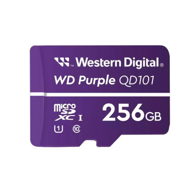 WD MicroSDXC karta 256GB Purple WDD256G1P0C Class 10 (R:100/W:60 MB/s)