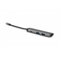VERBATIM Dokovací stanice USB-C 4v1, 1x HDMI, 1xUSB-C, 2xUSB, šedá