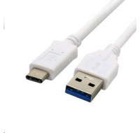 C-TECH kabel USB 2.0 AM na USB-C (AM/CM), 2m, bílá