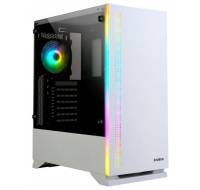 ZALMAN skříň S5 White, ATX bez zdroje , RGB