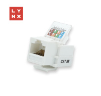 LYNX keystone UTP Cat5e, samozařevácí, 90 stp., bílý