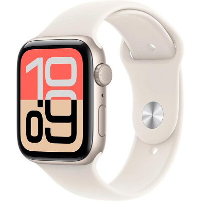 Apple Watch SE 3 GPS 40mm Starlight Aluminium Case with Starlight Sport Band - S/M