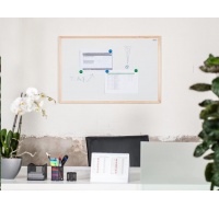 Magnetická tabule AVELI 90x60, dřevěný rám