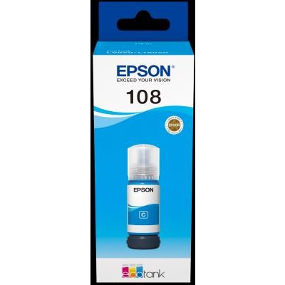 EPSON 108 EcoTank Cyan ink bottle