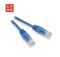 LYNX UTP patch kabel Cat5e, PVC, CCA, 7m, modrý