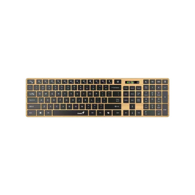 GENIUS Klávesnice Slimstar 7250BT, membránová, bezdrátová, béžová-černá