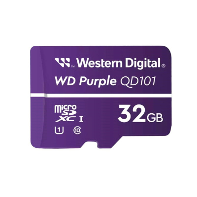 WD MicroSDHC karta 32GB Purple WDD032G1P0C Class 10, 16TBW