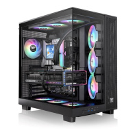 THERMALTAKE Case View 380 XL TG ARGB, ATX, Průhledná bočnice, 4x 120mm ARGB Fan, černá