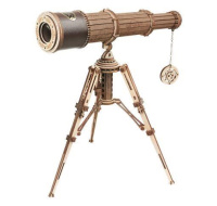 RoboTime 3D dřevěné mechanické puzzle Pirátský dalekohled
