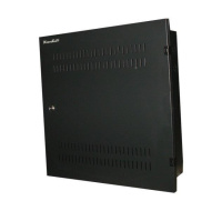 XtendLan 19" rozvaděč do zdi 2U+4U 530x130, perforované dveře, černý