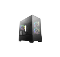 DEEPCOOL Case CG380 3F, mATX, ARGB, Průhledná bočnice, 3x120mm Fan, černá