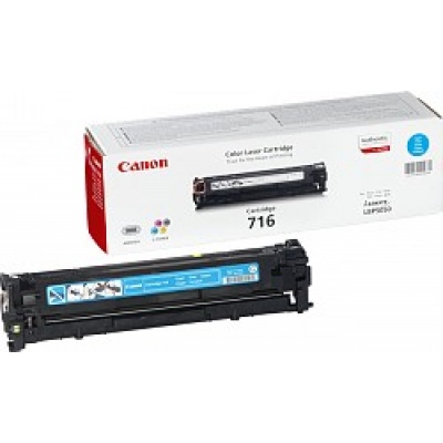 Canon TONER CRG-716C azurový, pro LBP5050, LBP5050N, LBP5360, MF-8030Cn, MF-8040Cn, MF-8050Cn, MF-8080Cw (1500 str.)