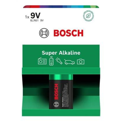 Bosch 6LR61SA1B/00 Super Alkaline 9V (Blistr 1 ks)