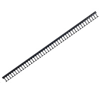 TRITON vertikální vyvazovací panel 22U, jednořadý, pro rozvaděče šířky 600/800mm z řady RMA, RZA, RDA, RTA, RYA, černý