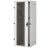 TRITON 19" stojanový rozvaděč 15U 800x800, nosnost 800 kg, skleněné dveře, svařovaný, šedý