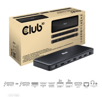 Club3D Dokovací stanice USB-C 12v1, 1xDP, 1xHDMI, 2xUSB-C, 4xUSB, 1xRJ45, černá