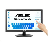 ASUS LCD 15.6" VT169HE Touch 1920x1080,  IPS, Wide Viewing Angle, Frameless, Flicker free, Low Blue Light, HDMI