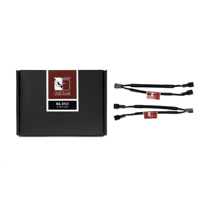 NOCTUA Rozdrojka NA-SYC2, 2x, 3-pin ventilátor, černá