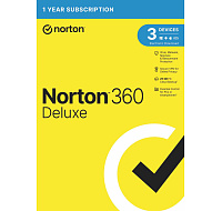 NORTON 360 DELUXE 25GB +VPN 1 uživatel pro 3 zařízení na 1 rok ESD 1+1 (50%)