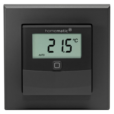 Homematic IP  Senzor teploty a vlhkosti s displejem - vnitřní, antracit - HmIP-STHD-A