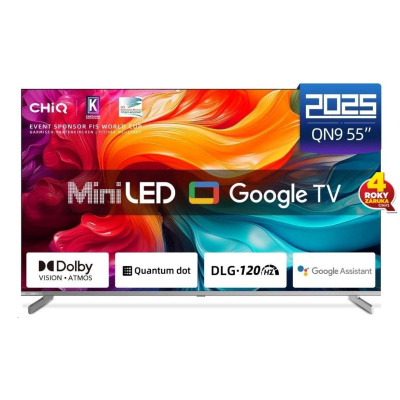 CHiQ M55QA9 TV 55", UHD MiniLED Google TV DLG 120 Hz