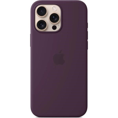 APPLE iPhone 16 Pro Max Silicone Case with MagSafe - Plum