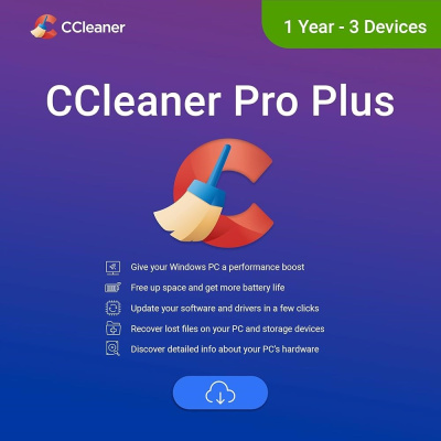 _Nová CCleaner Professional Plus pro 3 PC na (12 měs.) Online ESD
