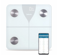 Salente SlimFit, osobní diagnostická fitness váha, Bluetooth, bílá