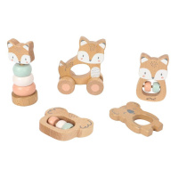 Sada dřevěných hraček pro nejmenší 5v1 - Zvířátka