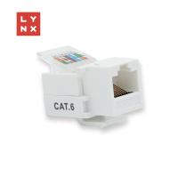 LYNX keystone UTP Cat6, samozařezávací, 90stp., bílý