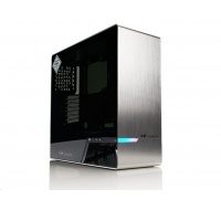 IN WIN skříň 905, Mid Tower, průhledný bok, bez zdroje, titanium grey, oled, 3x Sirius fan